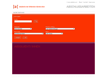 Tablet Screenshot of abschlussarbeiten.akbild.ac.at